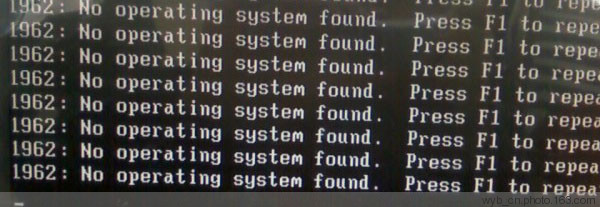 1962: No operating system found’ Windows Error and Recovery